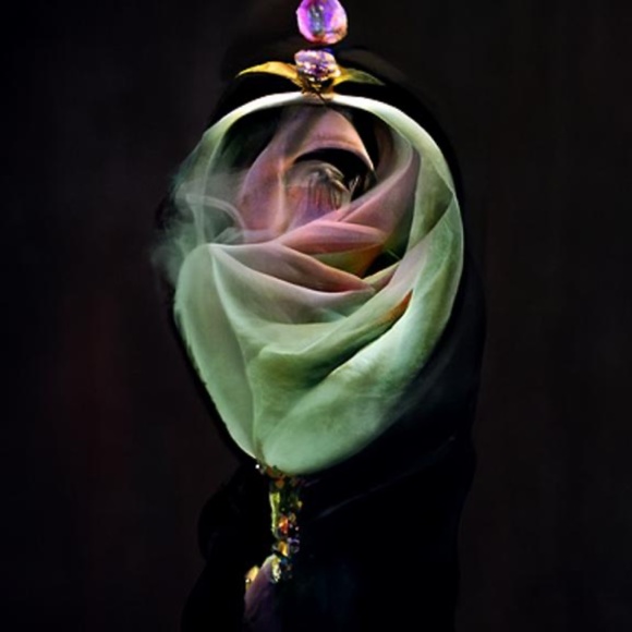 Substantial Sterling, Amethyst & Amazonite Pendant & my AI ART WORK based on it. - Picture 2 of 7